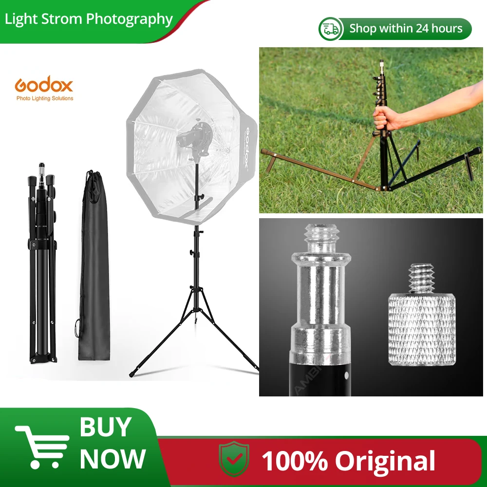 

5-Section 210cm 83'' Reverse Legs Light Stand Reverse fold Studio Photo Stand Photo Studio Accessories