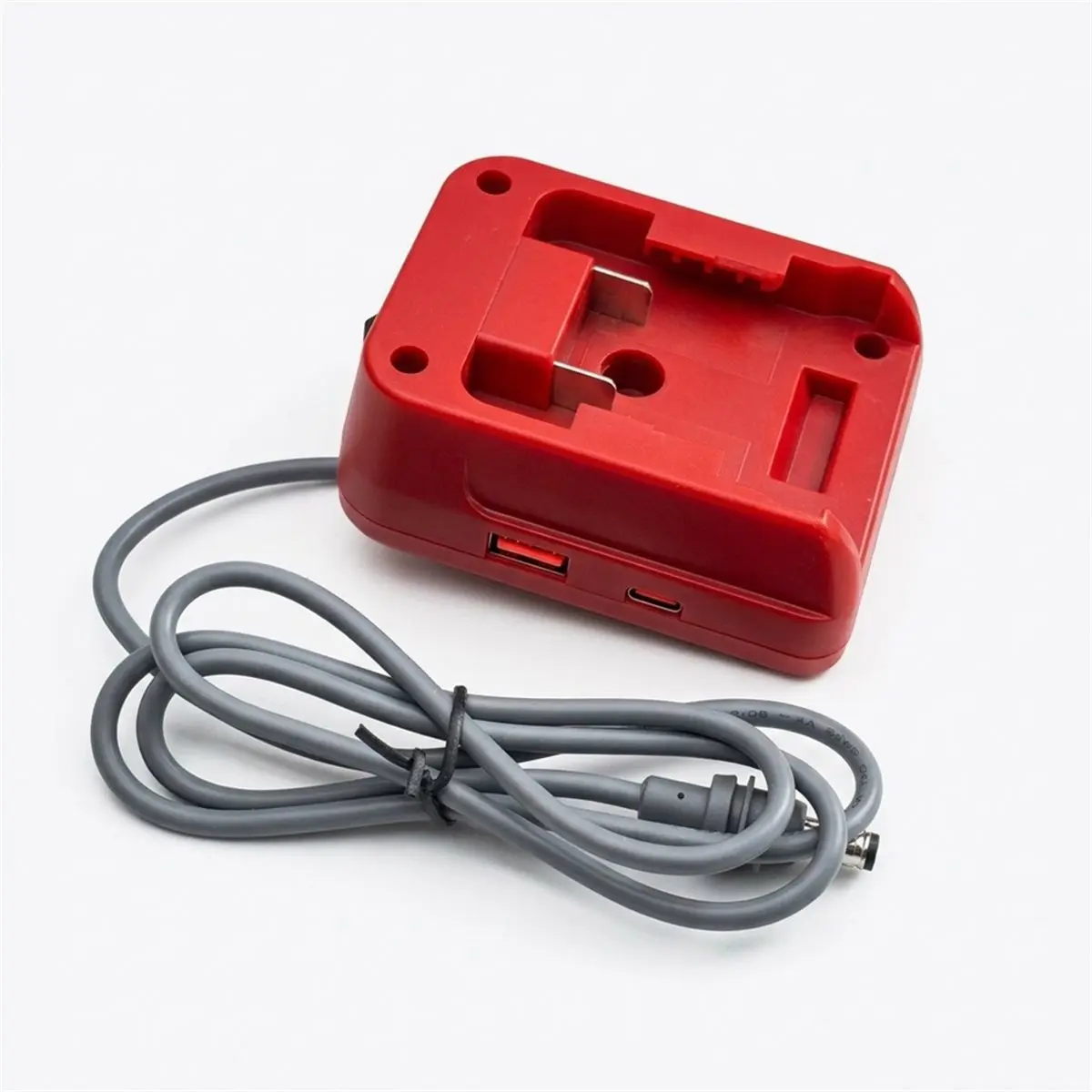 Light Weight For Mini Battery Adapter for Battery, Portable Power Converter USB-A and Type-C Port with Switch