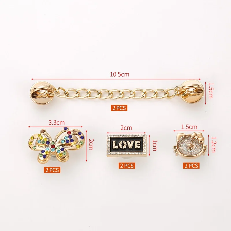 8 ชิ้น Bling รองเท้า Charms เครื่องประดับเพชรรองเท้าตกแต่งด้วยโซ่อุปกรณ์เสริมสําหรับสาวผู้หญิง Designer Luxury สําหรับ Womwn สาว