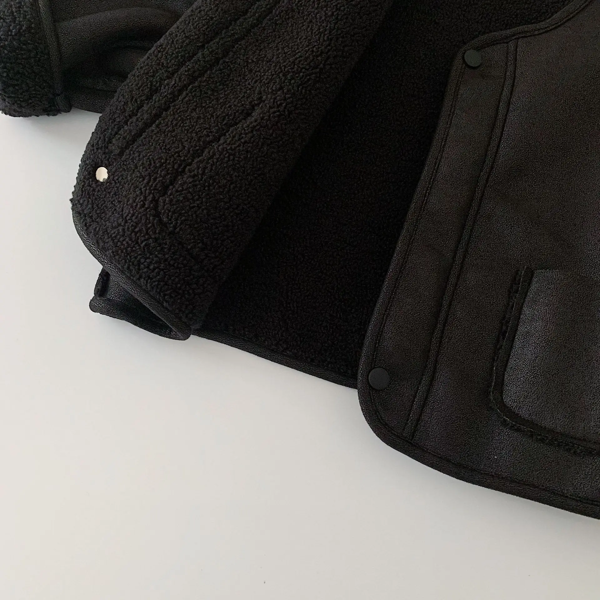 2025 Winter New Product Children's Coat Trendy Korean Edition Boys' and Girls' Small Backpack Composite Jacket