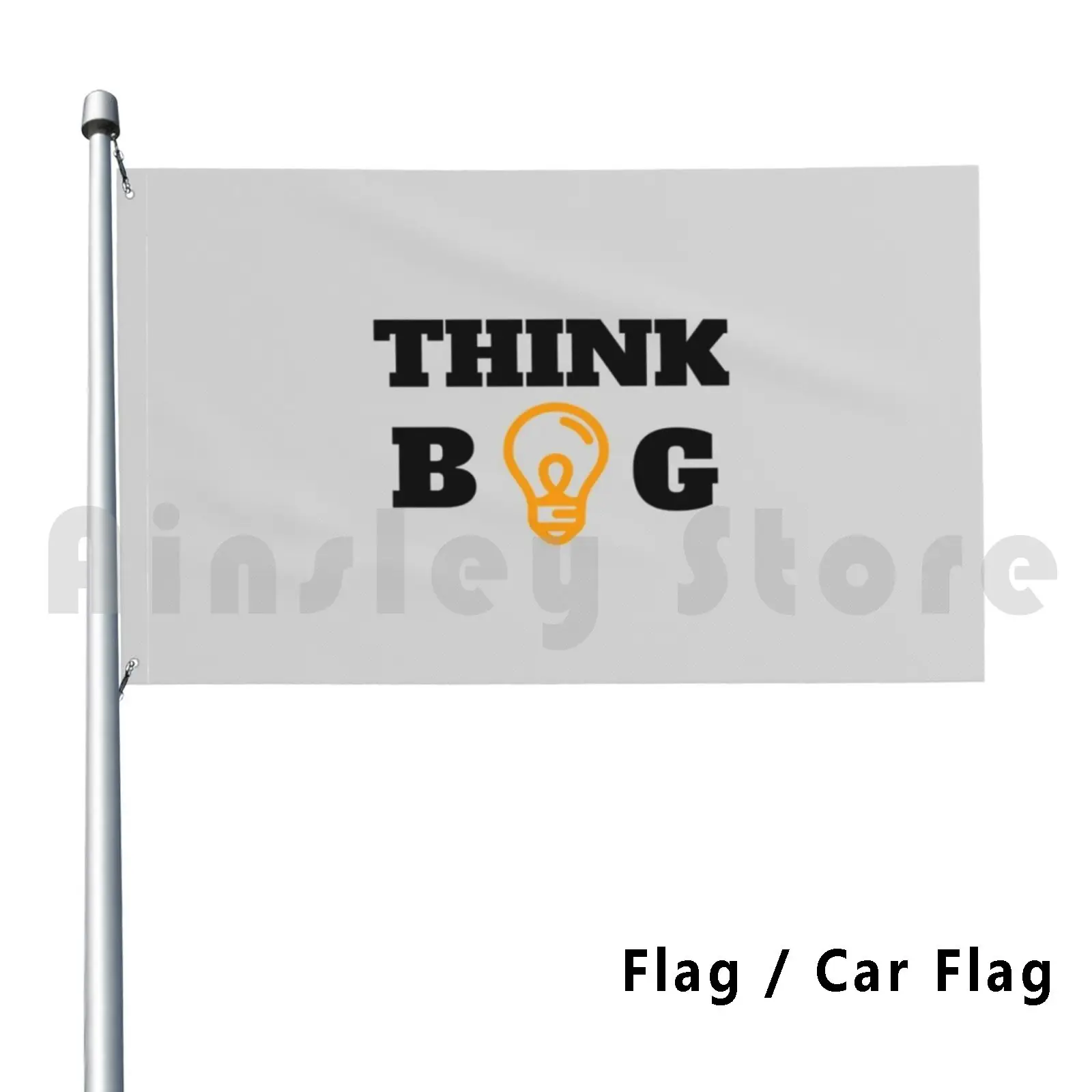 Flag Car Flag Think Big Hat Think Big Motivation Optimistic Optimism Inspiration Inspiring Greatness