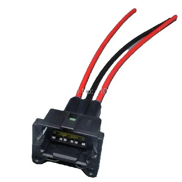 worldgolden 3.5mm 3p car sensor socket universal Fuel Injector Pigtail Connector Wiring 85205-1