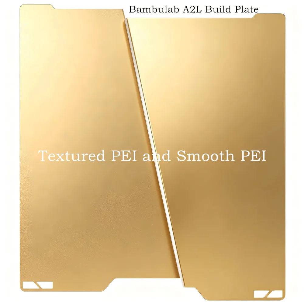 

For Bambu Lab A2L Build Plate Smooth Textured PEI Sheet Double Sided PEI Magnetic Spring Steel Print Bed for Bambulab H2C Parts