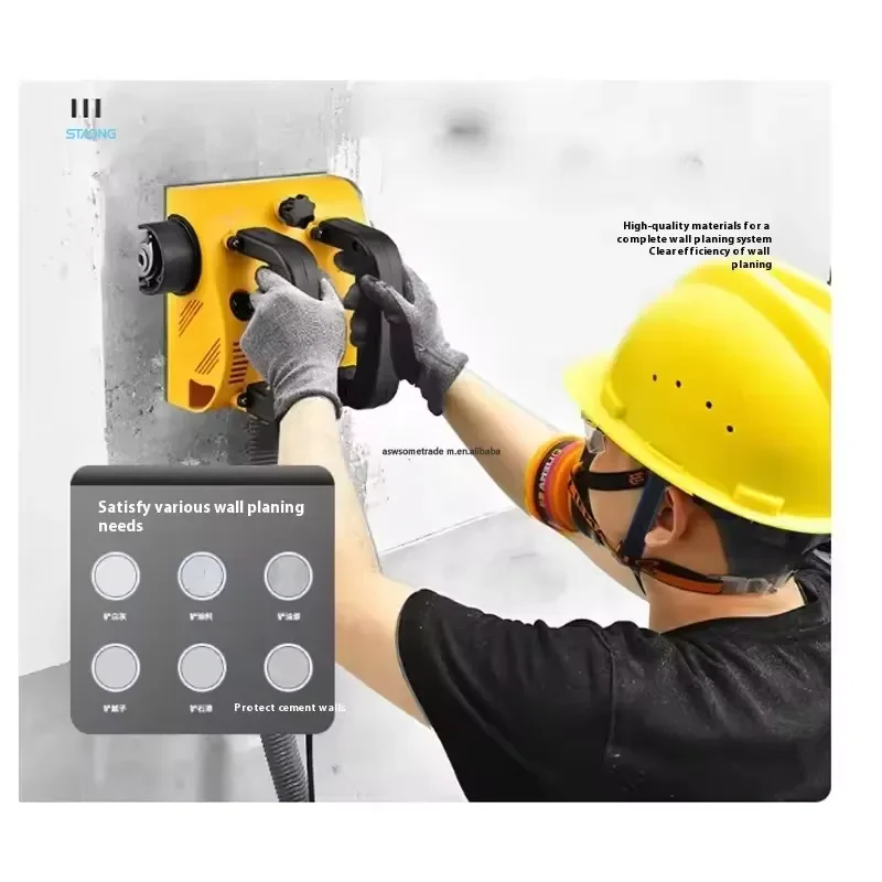 Latest Hot Sale Wall Scraper Machine No Dead Corners Dust-free Concrete Refurbishment Putty Shovel Cement Grinding Rough