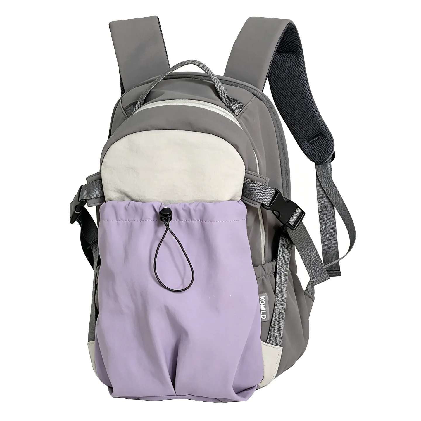 Color Block Casual Daypack Backpack for Women Schoolbag, Lightweight Carry Bag for Students and Adults, for Daily Commute