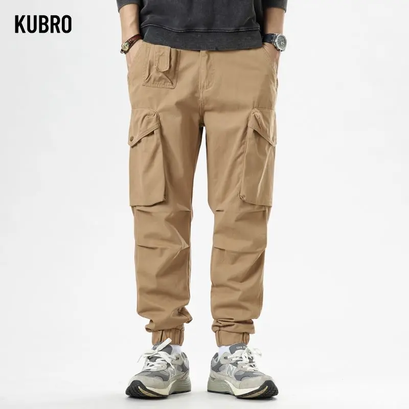 

2025 Men's Tactical Pants City Casual Cargo Trousers Waterproof Multi-pocket Wear-Resistant Outdoor Hiking Work Male Trousers