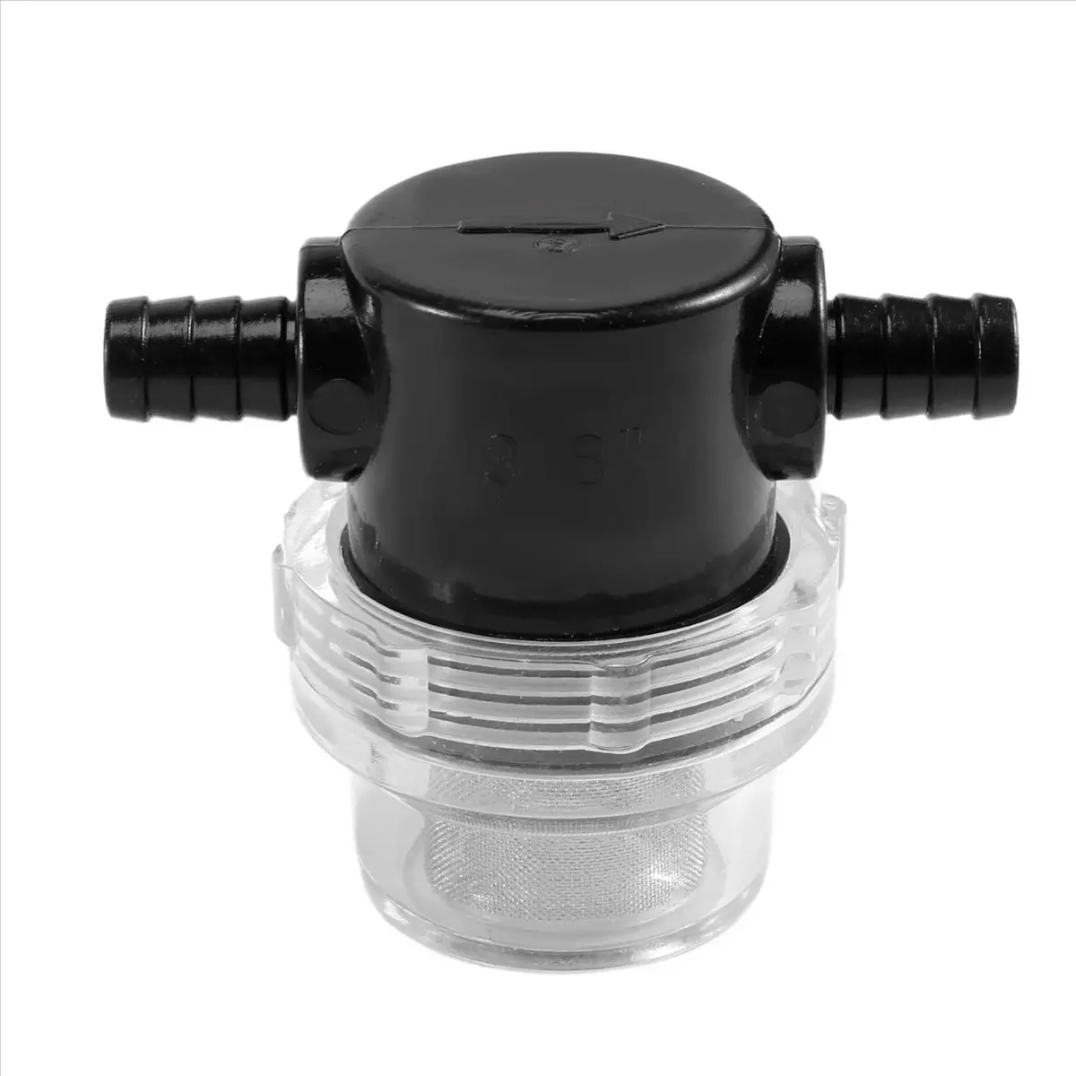 A74U Water Pump Strainer,3/8 Inch Hose Barb In-Line Strainer Twist-on Pipe for Water Pump 12V DC 80PSI