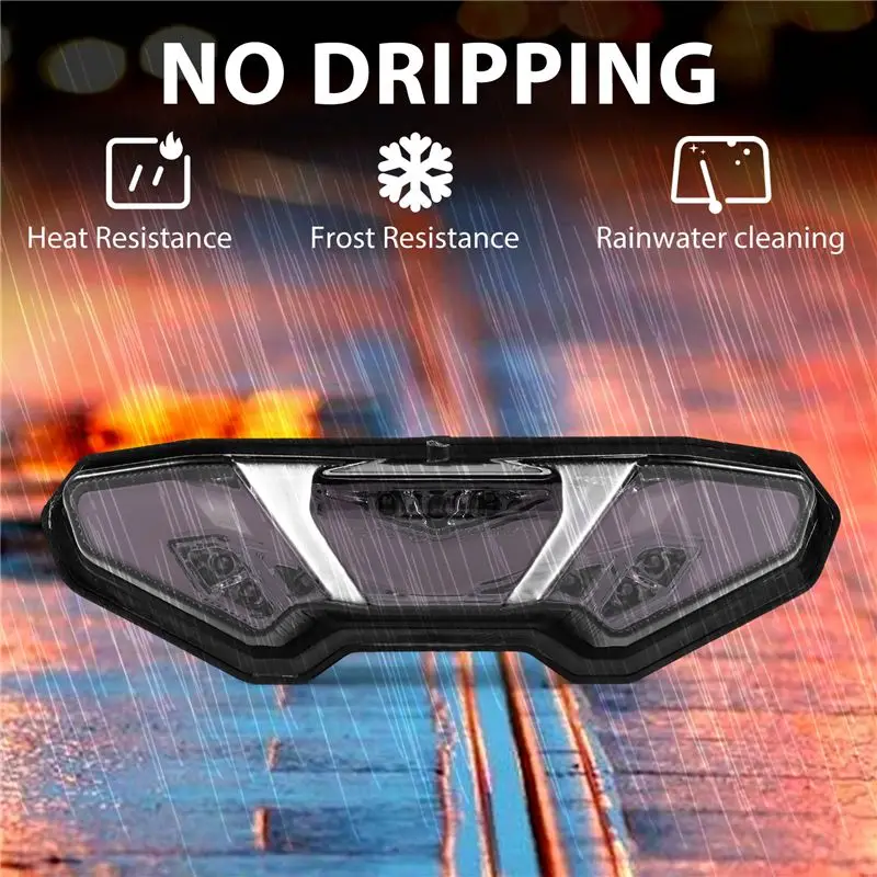 Stable-Motorcycle Integrated Led Tail Light Turn Signal Clear For Mt-09 Fz-09 Mt-09 Tracer/ Tracer 900 Tracer 700 Mt-10/F
