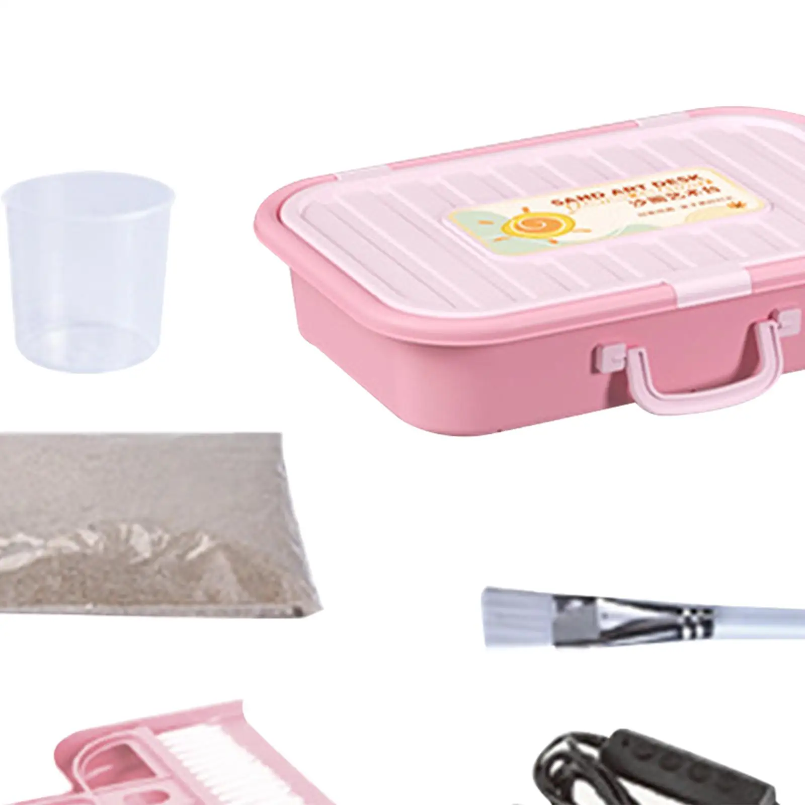 Sand Art, tavolo con scatola di sabbia sensoriale leggera, giocattoli educativi, genitore figlio