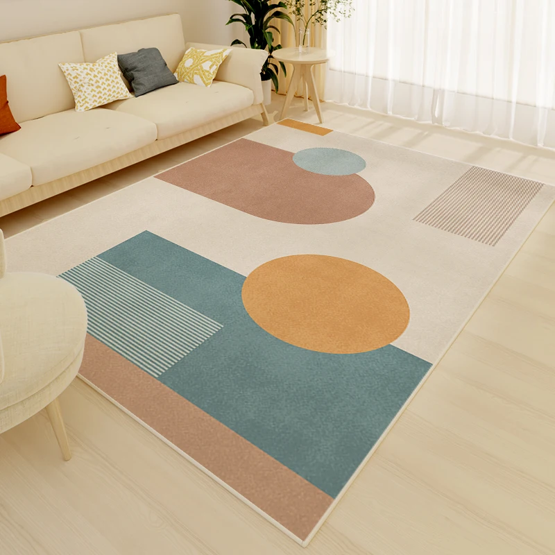 Wabi-sabi Style Carpets for Living Room Non-slip Soft Cloakroom Carpet Large Area Rugs for Bedroom Simple and Fresh Study Rug