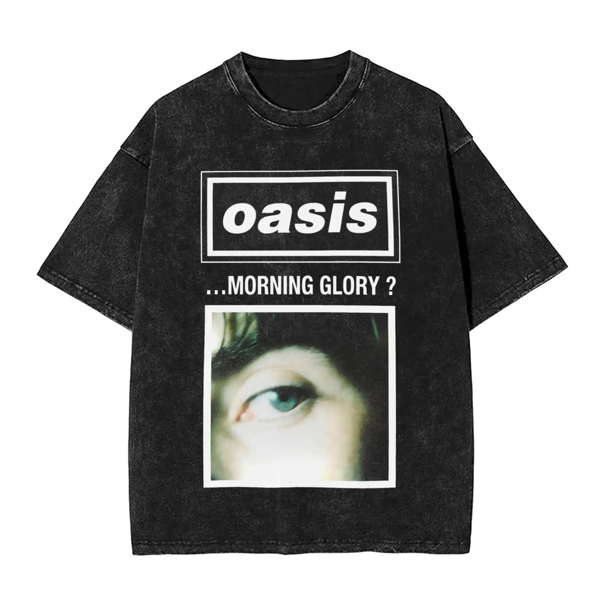 

Oasi Rock Band British Albums T-Shirts for Men Round Neck 100% Cotton Washed T Shirt Short Sleeve Tee Shirt Original Clothes