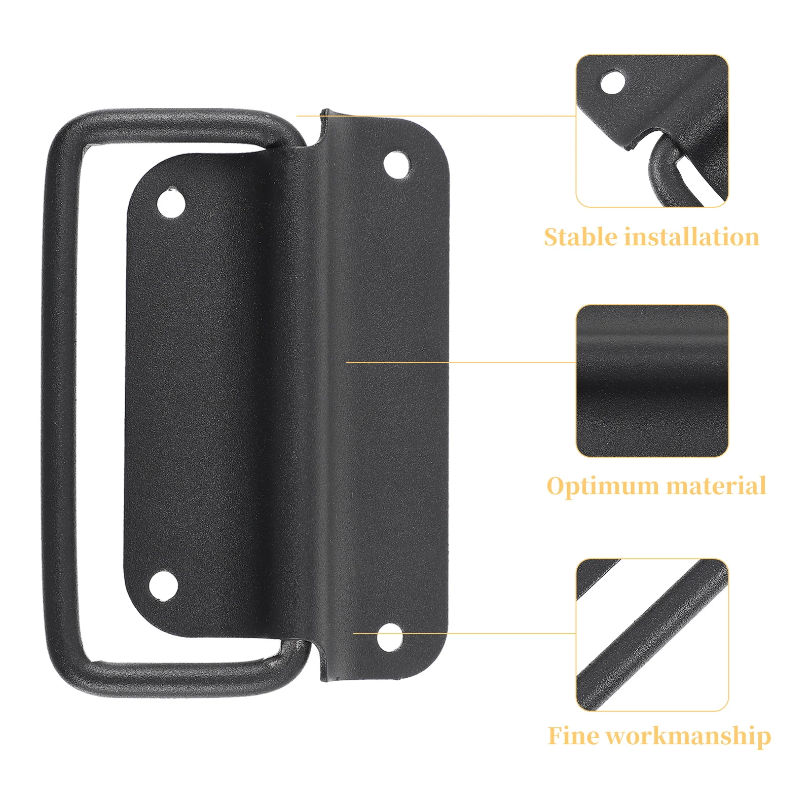 

2pcs Stainless Steel Pull Handle Heavy Duty Sturdy Durable Easy Installation Modern Design For Cabinet Door Toolbox Wood Box
