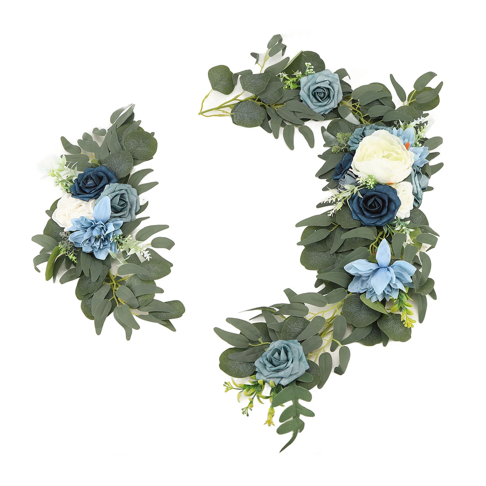 

Faux Flower Swag Set Artificial Flower Arch Decor Wedding Welcome Reception Ceremony Signs Decorations