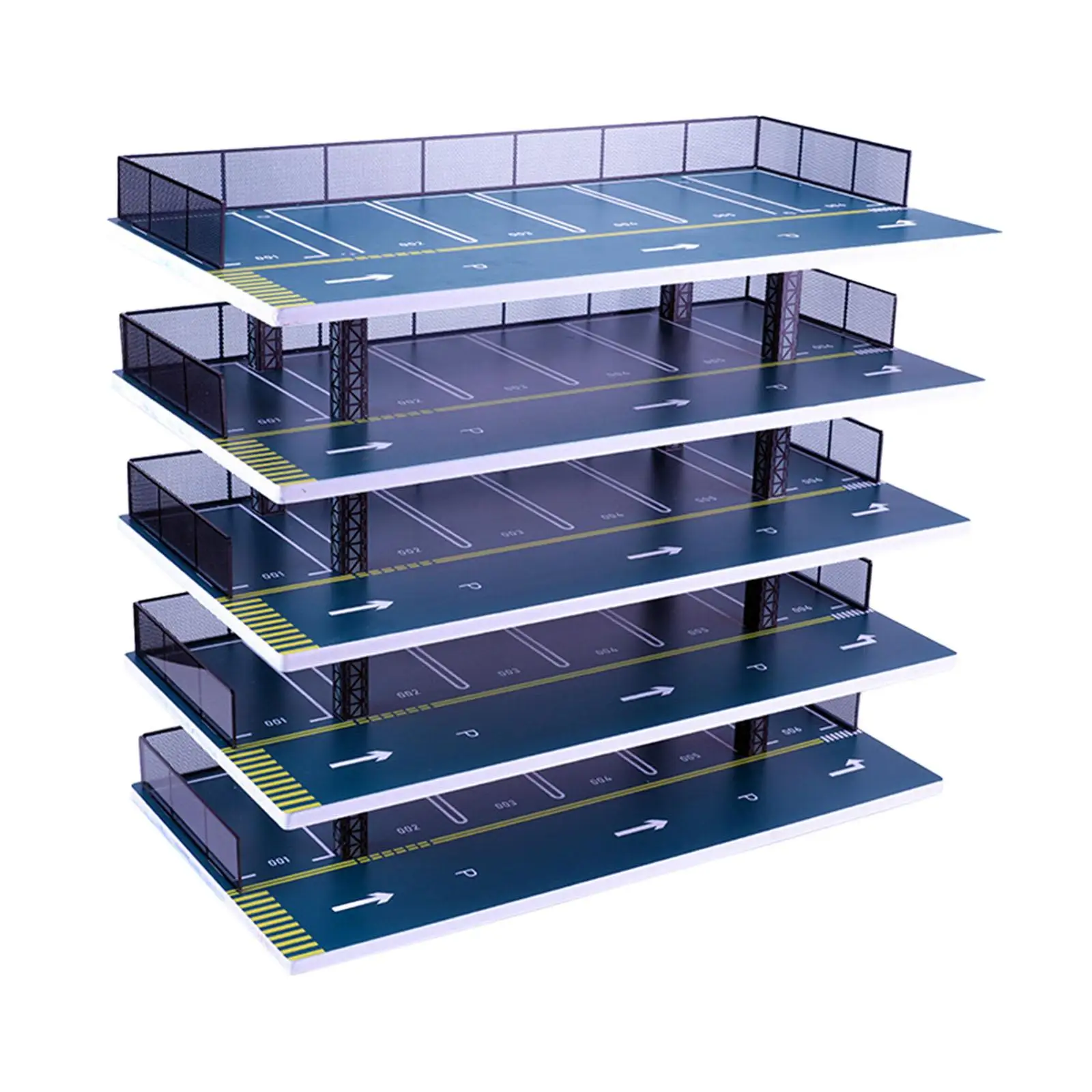 Car Model Display Case Multilayer Parking Lot Simulation Scene Acrylic Garage Display for