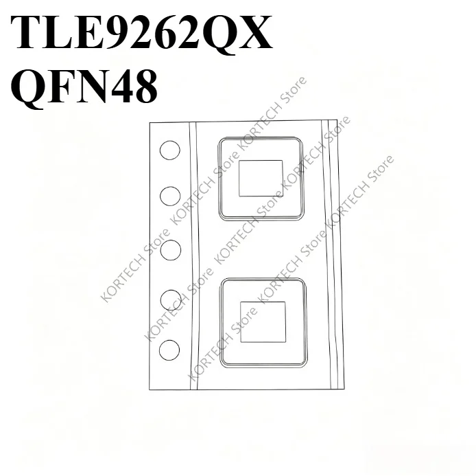 2pcs/Lot Original TLE9262 TLE9262QX QFN48 Car Computer Board IC Chip