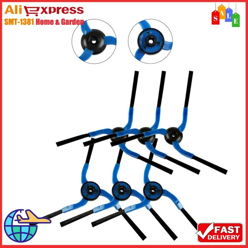 6Pcs Robot Vacuum Cleaner Sides Brush For Samsung-VC-RM52VR VC-RM94W VC-RM72VS VC-RM72VG VC-RM84V VC-RM96W Vac Parts Accessories