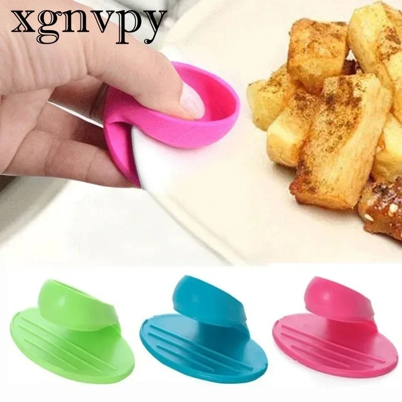 Xgnvpy 4pcs Mini Heat Insulation Hand Clamp High Quality Finger Cots Anti Scalding Non Slip Bowl Plate Gloves Household Kitchen