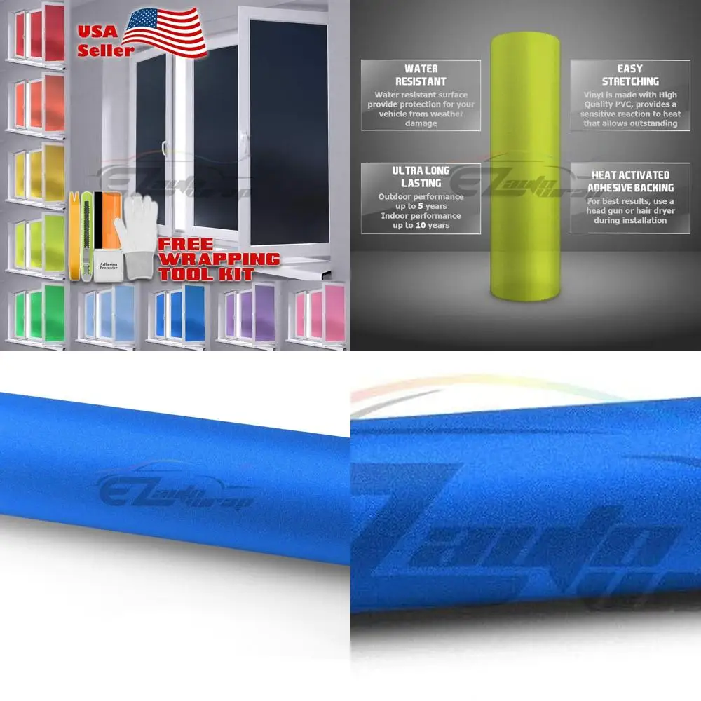 

48 x 360 Frosted Blue Glass Window Film for Privacy - Easy Peel and Stick, Waterproof for Home & Bathroom