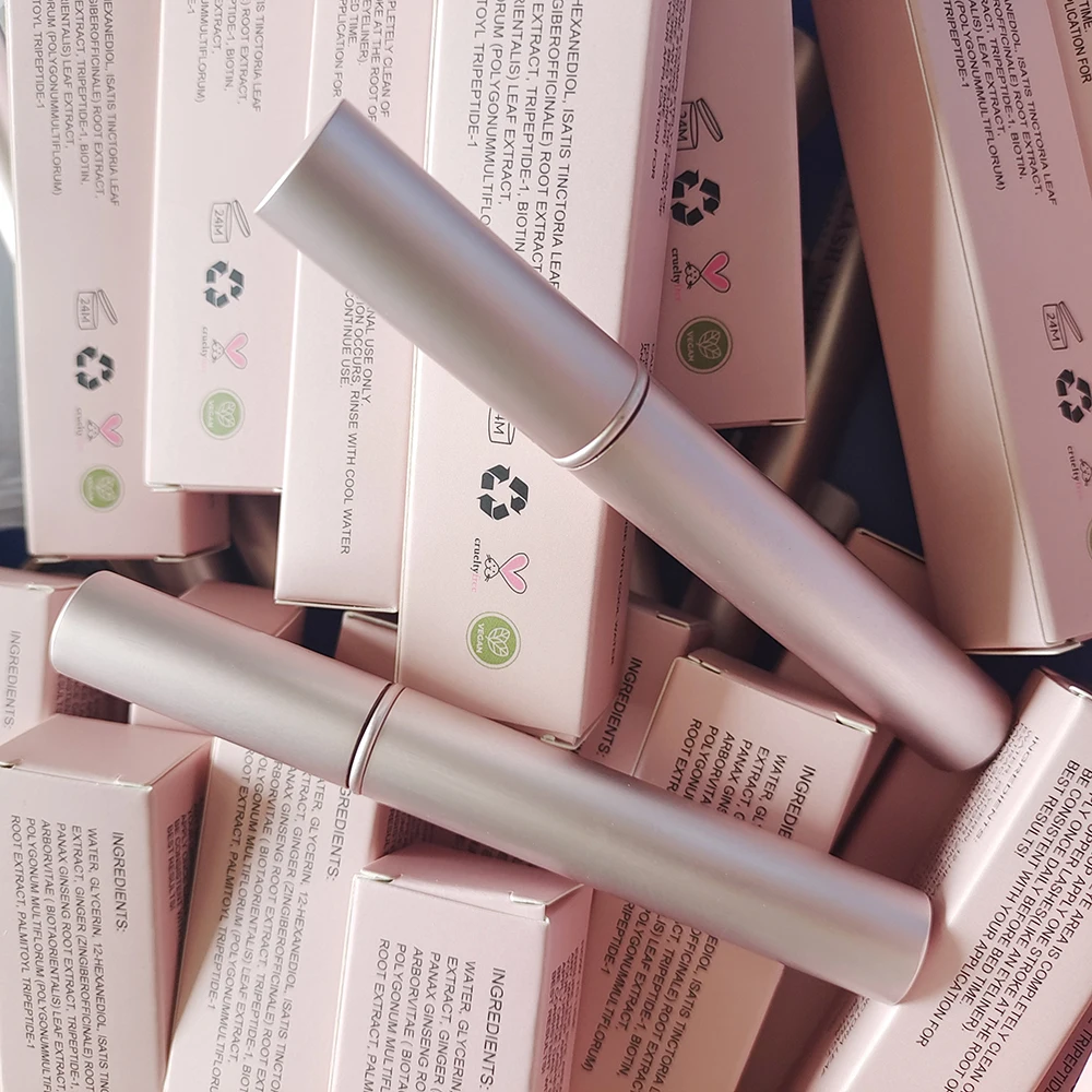 Gel à sourcils personnalisé, imperméable et résistant à la surchauffe, crayon à sourcils de marque privée, coiffage des sourcils lisse et mélangeable
