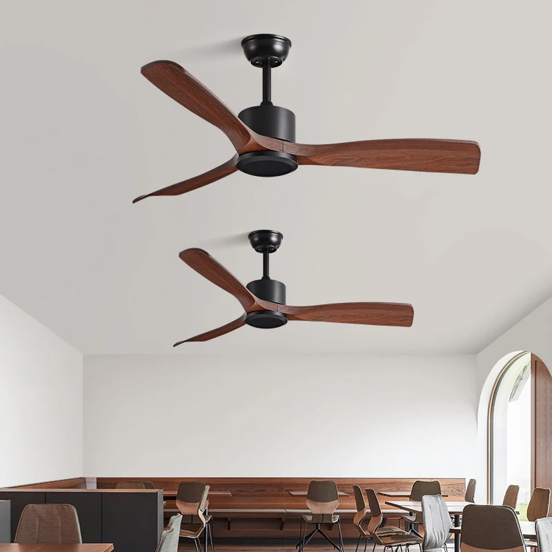 36/42/48/52 Inch Ceiling Fan Industrial Vintage ABS Ventilator No Light Remote Control Decorative Blower Retro Large Fans