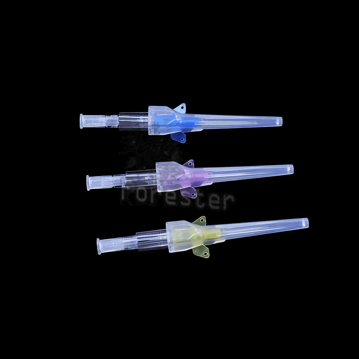 50 unidades de catéteres veterinarios desechables tipo mariposa con alas, calibre 22G, 24G, 26G, para perros, gatos y otros animales.