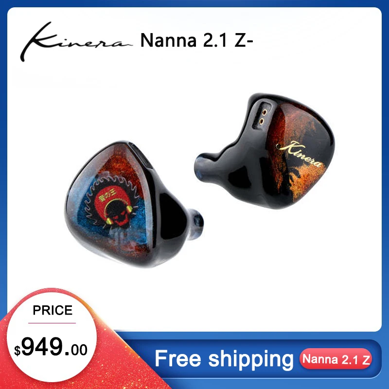 

Kinera X Z Reviews Kinera Nanna 2.1 Z-Tune Edition Wired HIFI In Ear IEMs Earphones Monitor 2EST+1BA + 1DD Tribrid Headphones