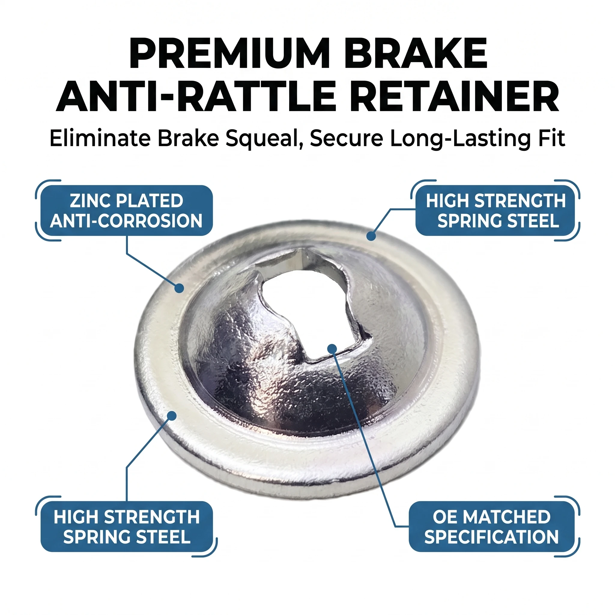 Rear Brake Shoe Anti Rattle Spring Retainer Holder for Nissan 300ZX Z32 Patrol Safari Sunny 44084-01A0A 4408401A0A 44084-01A00