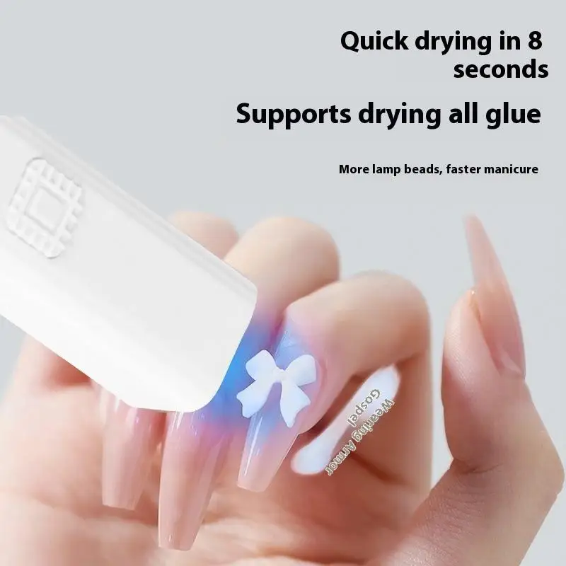 Mini salone di moda e portatile Asciugatrice per unghie USB ad asciugatura rapida Strumenti per fototerapia domestica Lampada per unghie UV professionale a LED