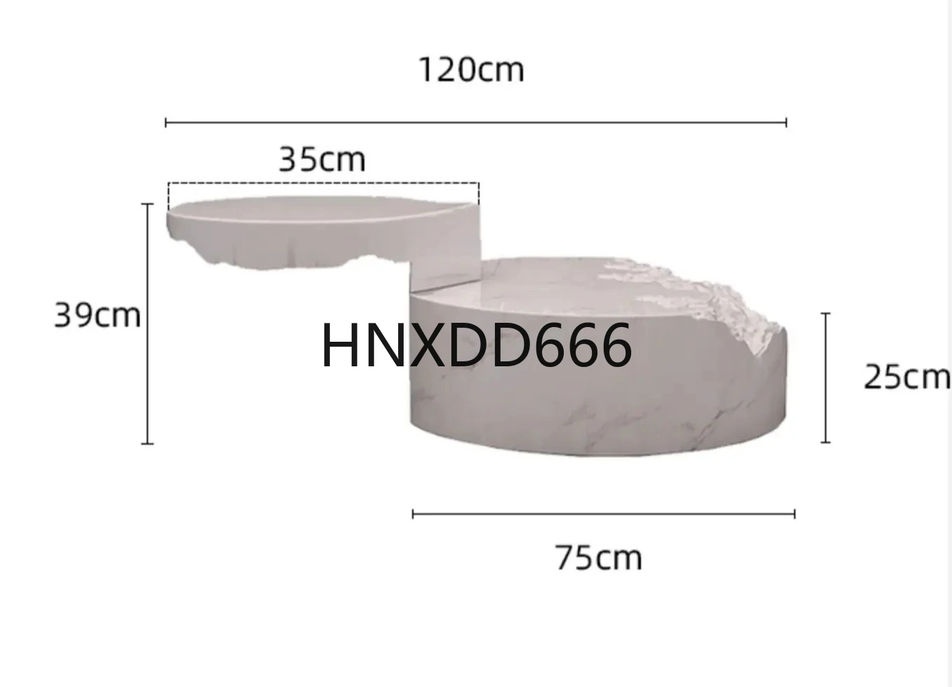 Coffee Table round Light Luxury Modern Creative High and Low Italian Minimalist Designer Model Art Display Table furniture