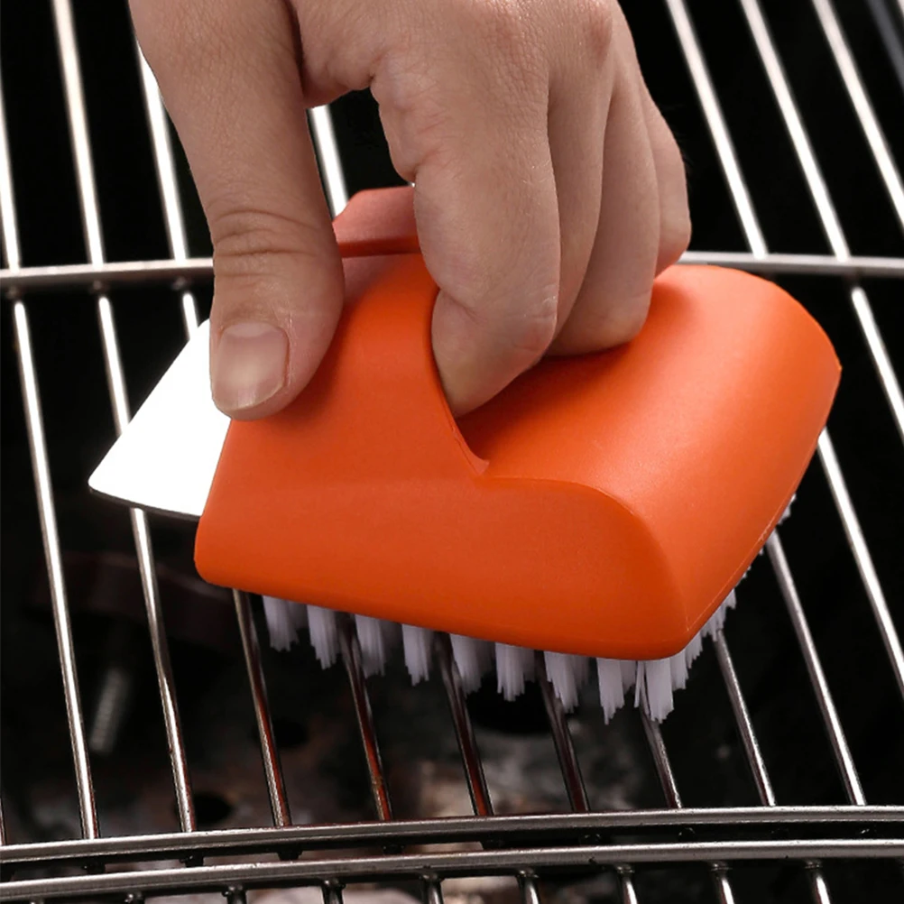 

Grill Cleaning Brush BBQ Scraper Shovel Compact Lightweight Portable Grill Rack Cleaner Accessories Kitchen Bar Tools