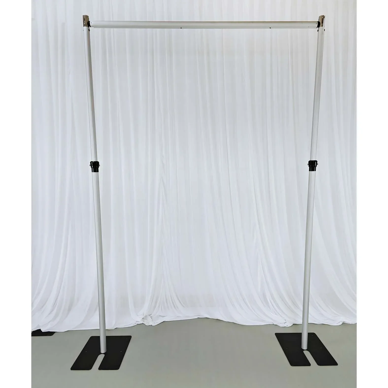 8ft Flower Wall Backdrop Shelf Wedding Banquet Stage Background Decoration Stand,Scalable Crossbar Pipe Aluminum Frame