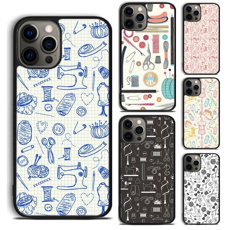 sewing machine tailor element phone Case Cover For iPhone 16 15 14 Plus XR XS apple 16 11 12 13 mini Pro Max coque