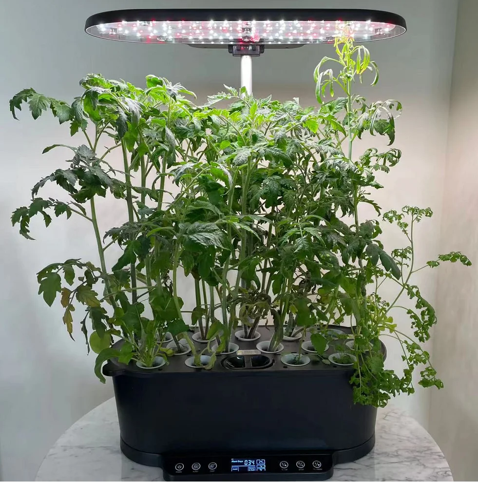 Intelligent Hydroponic Plants Growing System Indoor Planting Smart Garden Led Grow Light Garden Planter With App Control