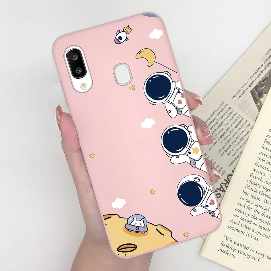 Case For Samsung Galaxy A20 A30 A205 M10s Cute Fashion Astronaut Flower Silicone Cover For Samsung A 20 A 30 A 205 M 10 s Fundas