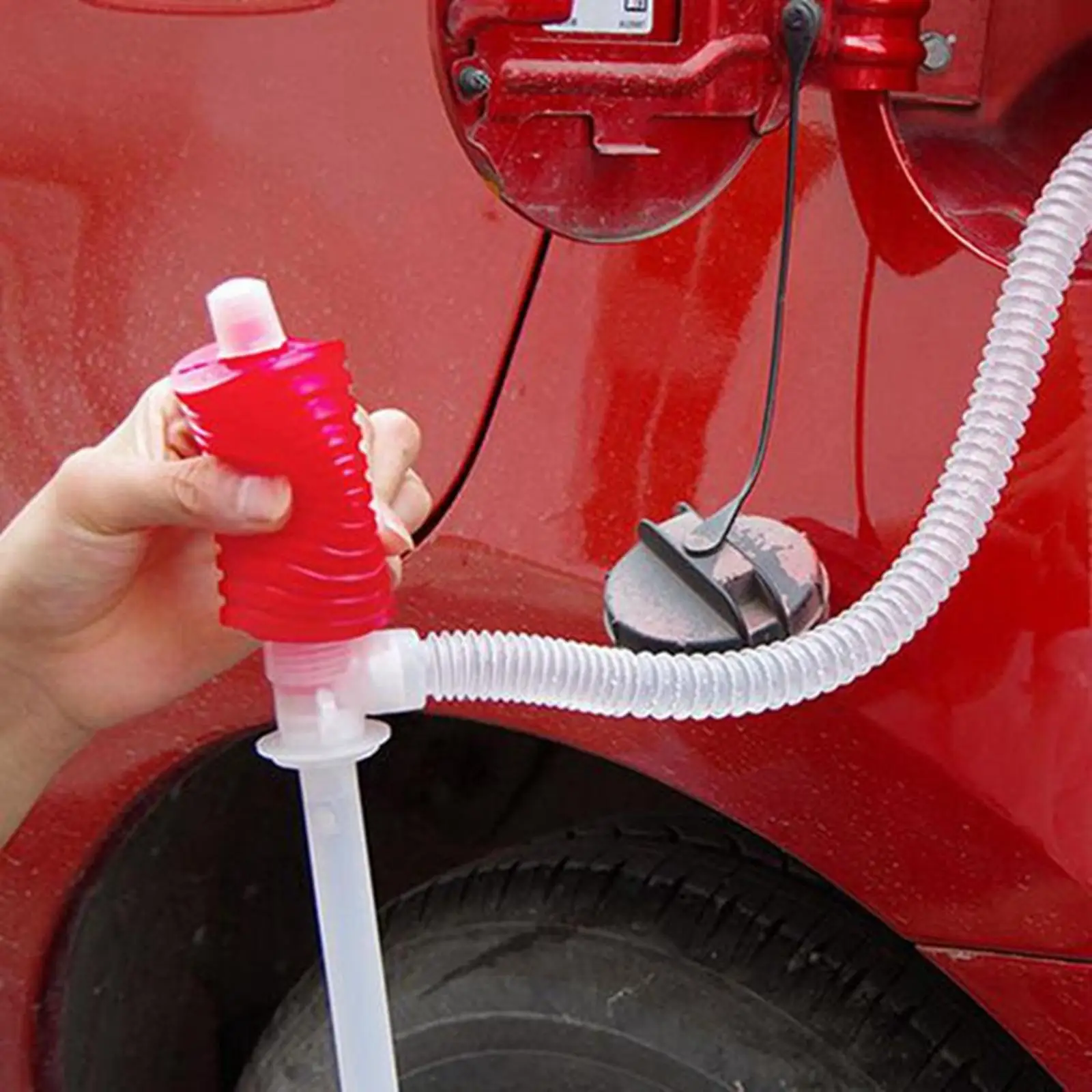 Portable Manual Liquid Transfer Siphon Pump Gasoline Fish Tank Water Pump