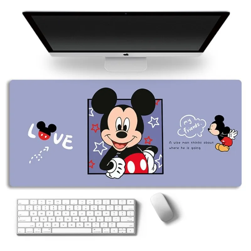 

Mickey & Minnie Mouse Pad Cartonn Anime Large Gamer Keyboard Mouse Pads for Laptop Computer Non-slip Durable Desktop Pads