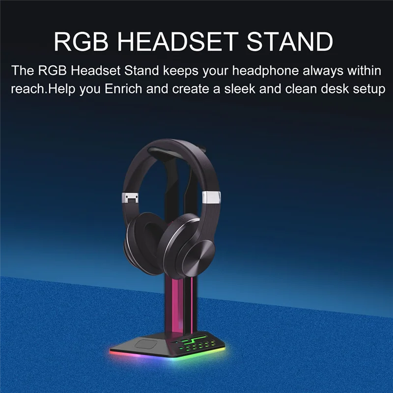 Rgb Gaming Hoofdtelefoon Standaard Desktop Oortelefoon Houder Hanger Gamer Headset Display Beugel Oortelefoon Accessoires