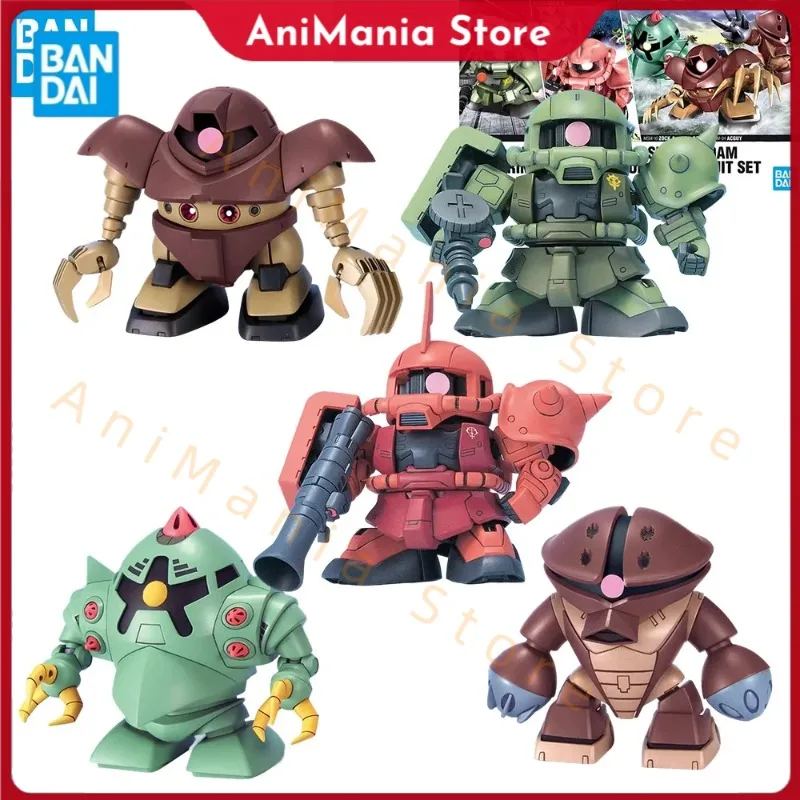 

Bandai Original BB SENSHI MOBILE SUIT GUNDAM PRINCIPALITY OF ZEON MOBILE SUIT SET Anime Action Figure Assembly Model Toys