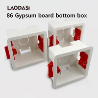 Laodasi 86 tipo placa de yeso General, interruptor montado en la pared, instalación de enchufe, caja inferior, caja oculta de pared de 38/50mm de profundidad