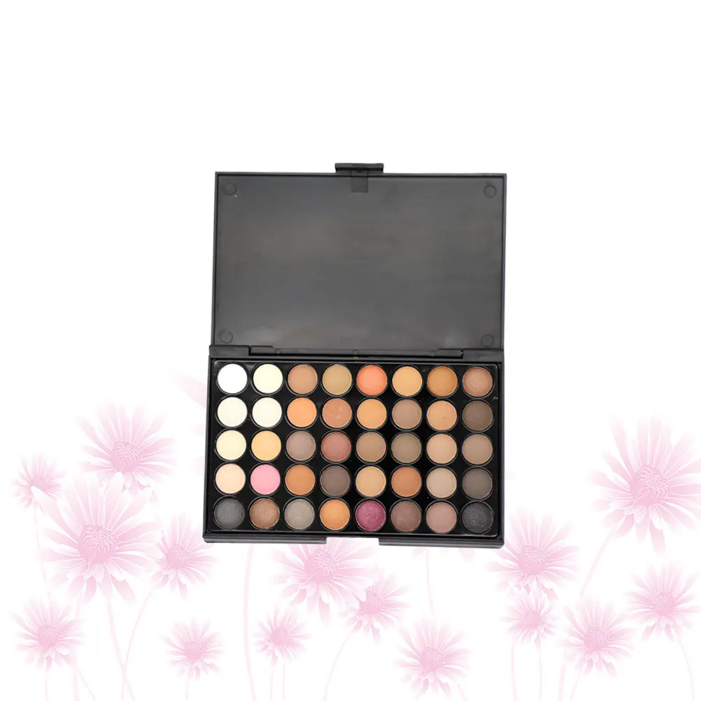 

40 Colors Eyeshadow Palette Makeup Beauty Products Earth Tones Natural Big Warm Matte Pallets