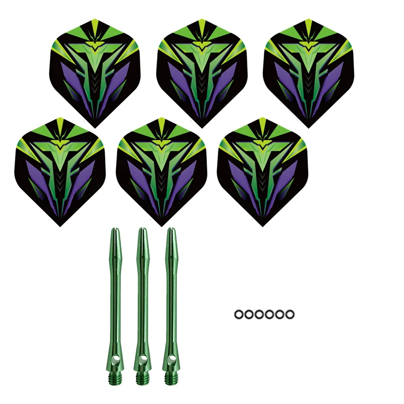 3pcs  Aluminum Dart Shaft 6pcs PET Darts Flights with Sealing Ring Electronic Dart Board Dart Accessories Set