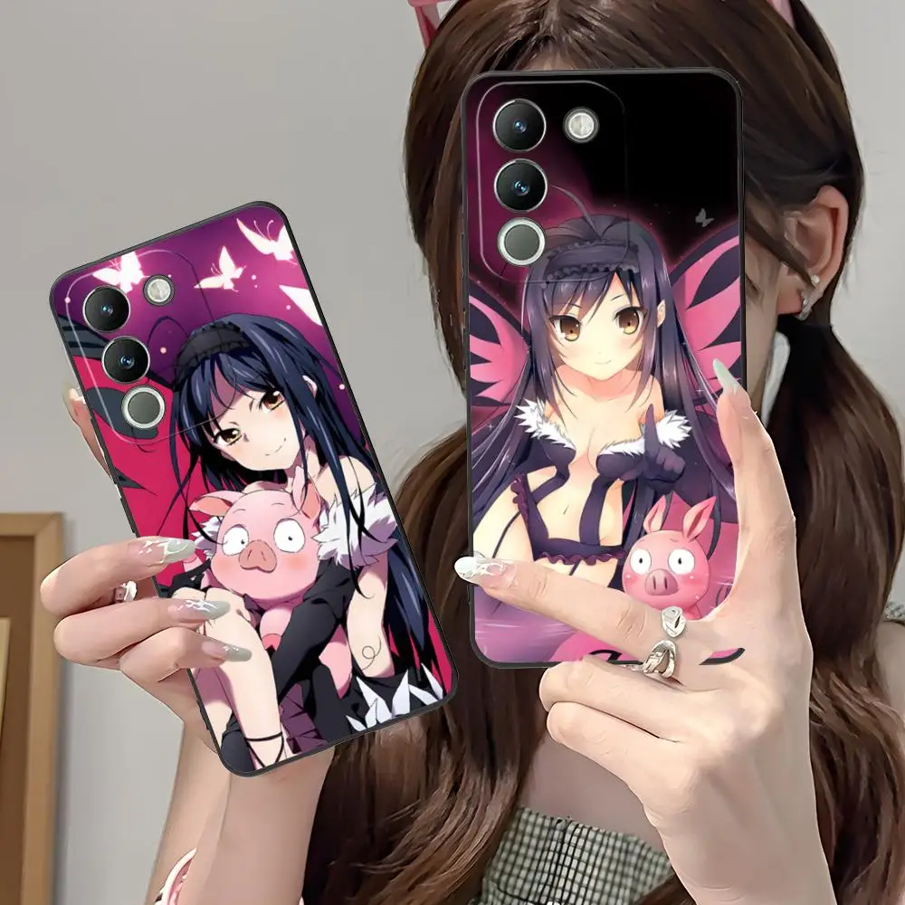 

Accel World Kuroyukihime Phone Case for VIVO V60 V50 V40 V30 V29 V27 V25 V23 Pro Lite 5G Soft TPU Shockproof Cover