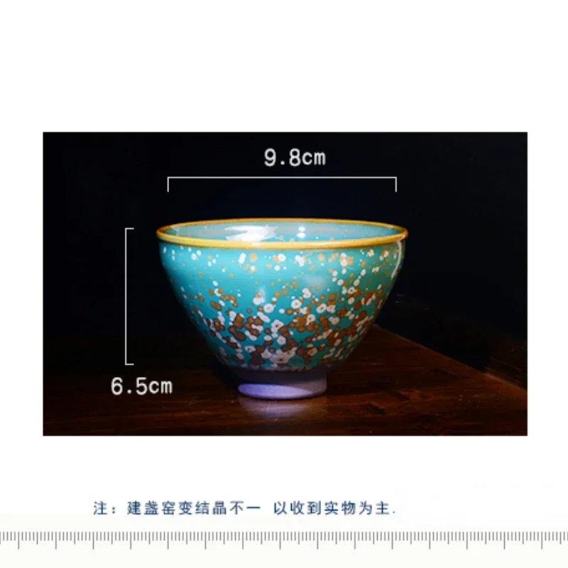 Dark plum tea cup, pure handmade, Tianmu glaze, Jianyao, Yikou master, single cup, Jianyang Jianzhan