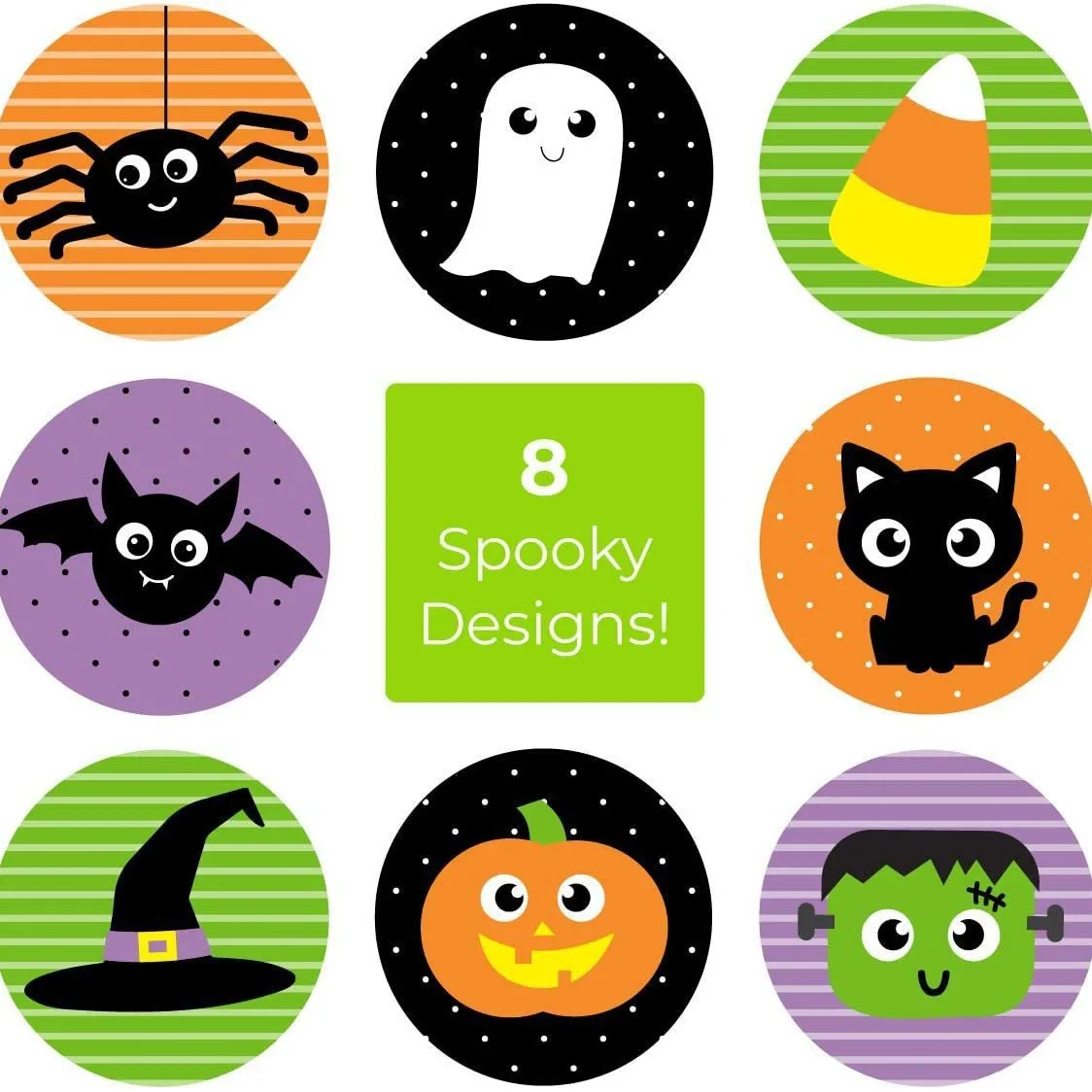 500 stücke/Rolle Halloween Horror Cartoon Runde Versiegelung Aufkleber DIY PVC Laptop Aufkleber Dekoration Stiker Belohnung Geschenk Spielzeug