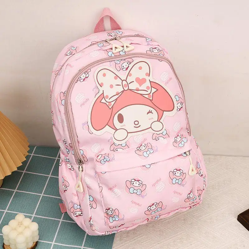 

Sanrio Backpack Kuromi New Style Girl Light Fashion Cartoon Large Capacity Hot Schoolbag Cute Girl Student Backpack Holiday Gift