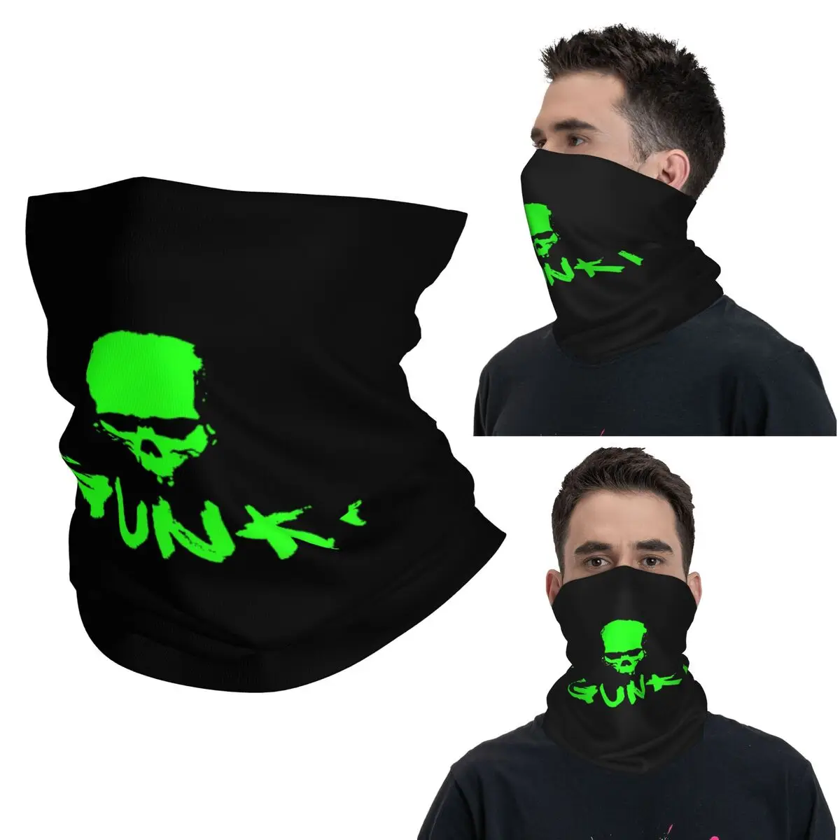 

Gunki Logo Angling Skull Fishing Gunki Bandana Neck Cover Printed Face Scarf Warm Cycling Scarf Cycling Unisex Adult All Season