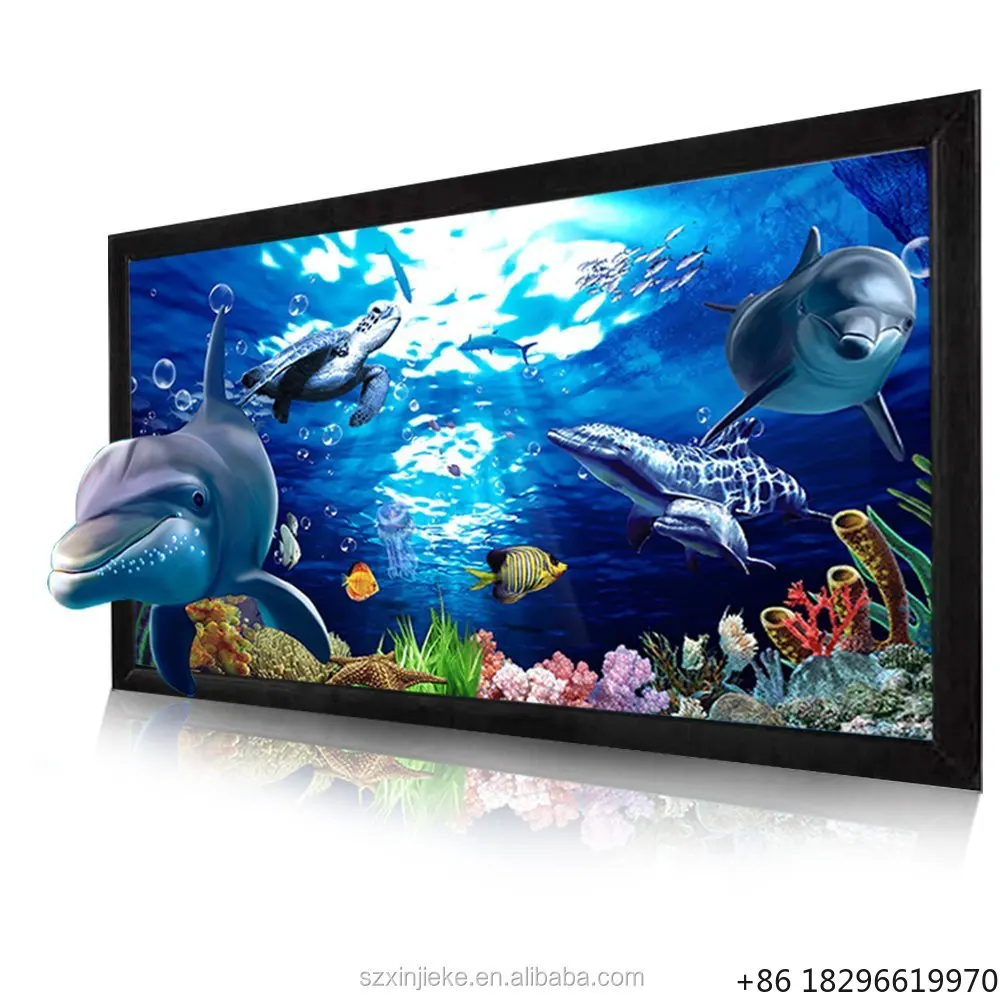 8K 3D 100 Inch 16:10 Ceiling Mounted Electric Projector Screen Aluminum Alloy Matte White ALR Projection Screen