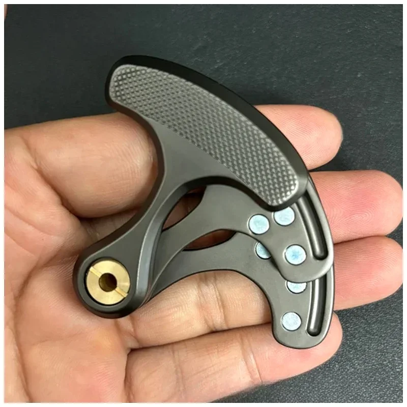 EDC Fidget Spinner Toys Metal 3 in1 Mechanical Slider Push Plate Stress Relief Magnetic Push Card Pointing Tiger Window Breaker