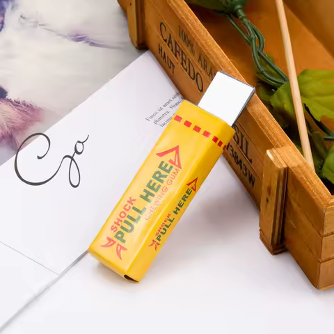 Practical Gadget Prank Gags Funny Tricks Gift Electric Shock Shocking Head Chewing Gum