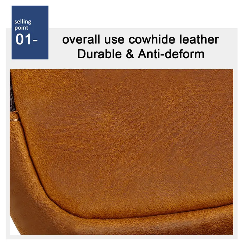 Echtleder-Geldbörse im Retro-Stil, kleine Reißverschlusstasche für Münzen, Kopfhörer, Zubehör, 4 Farben, vollnarbiges Rindsleder – Detail 3